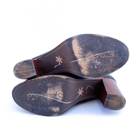 Splendid Black Leather Ankle Boots - Picture 6 of 8